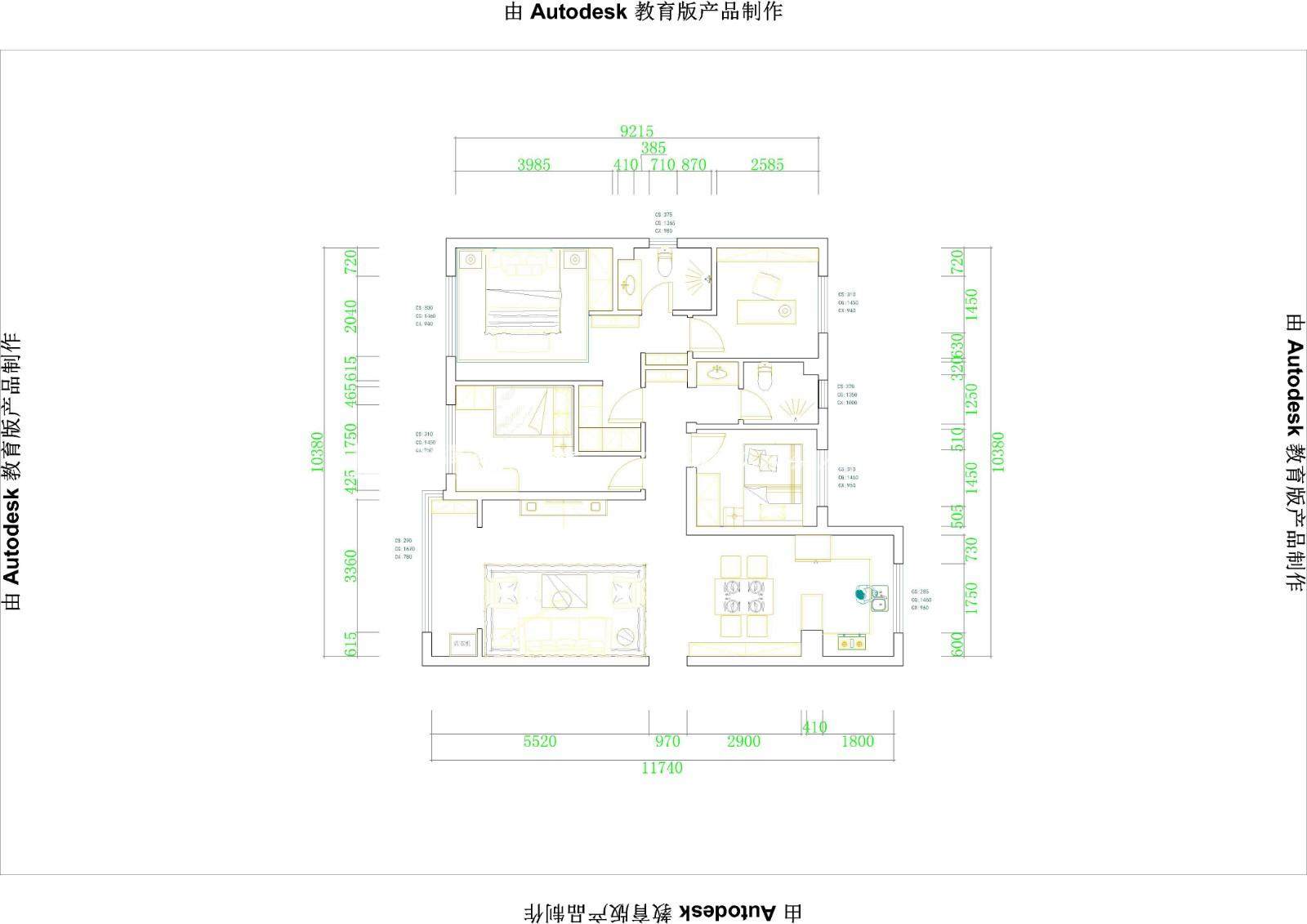 北歐戶型圖裝修效果圖