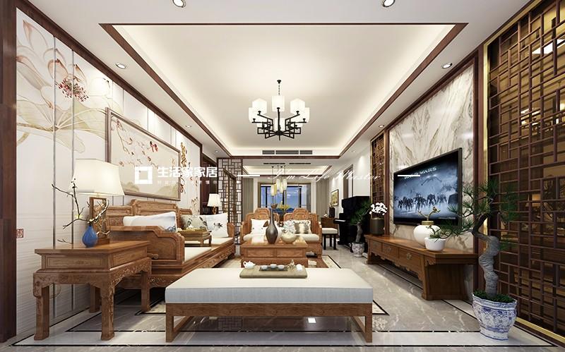 电视墙保利西海岸  广州装修公司  中式风格案例