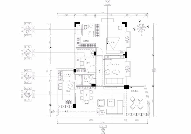 户型图碧桂园 简美风格 广州装修公司