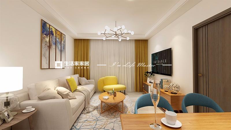 电视墙广园新村  北欧风格  广州装修公司