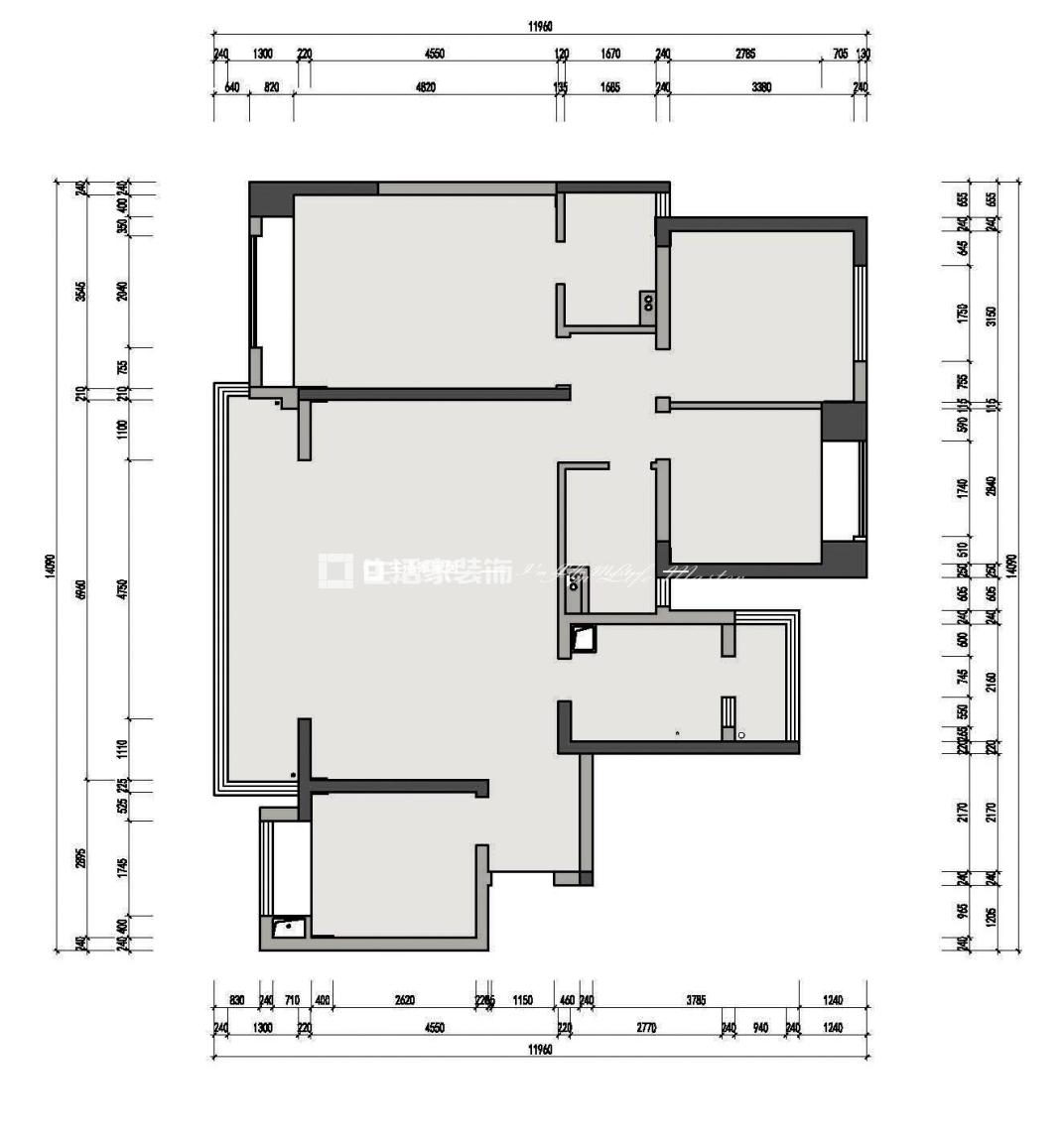 户型图89㎡  现代轻奢 龙湖原著 