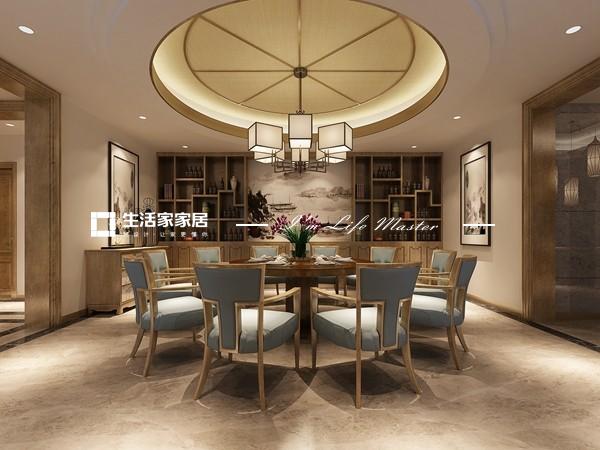 榻榻米贵阳生态城-400平米-新中式风格-娄义花