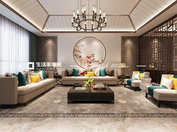 吊顶贵阳碧桂园-220平米-中式风格-娄艺花