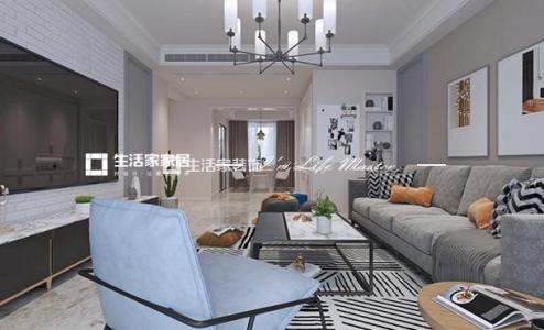 榻榻米明珠湾小区  110平装修  北欧风格