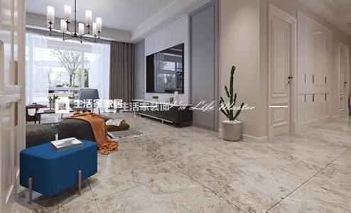 吊顶明珠湾小区  110平装修  北欧风格