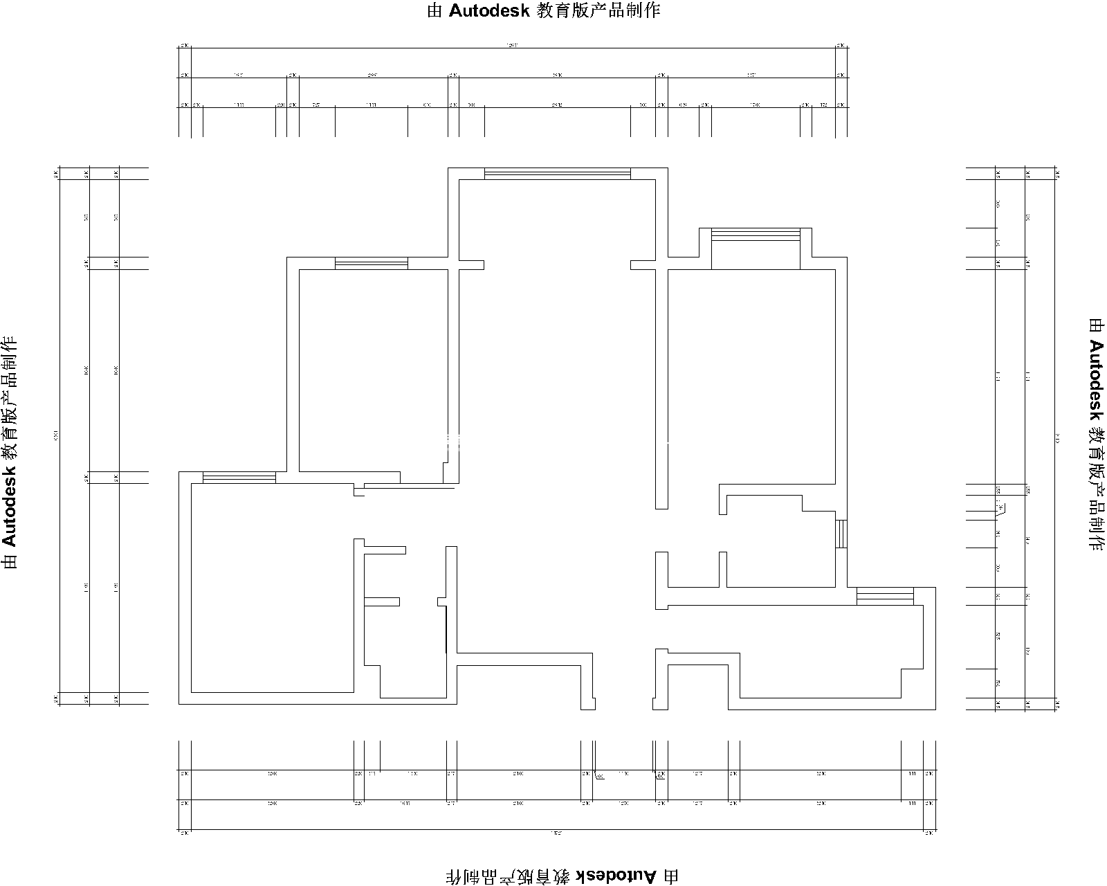 户型图西江华府 180平 新中式风格