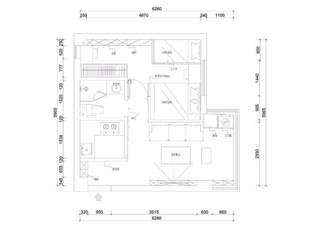 户型图可逸豪苑  简约风格  广州装修公司