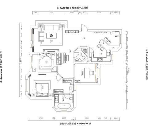 現(xiàn)代戶(hù)型圖裝修效果圖