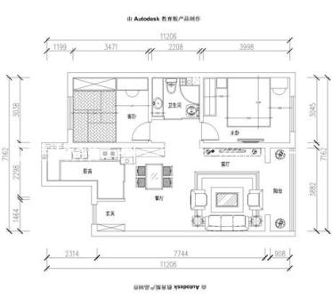 户型图龙湖唐宁one、欧式风格