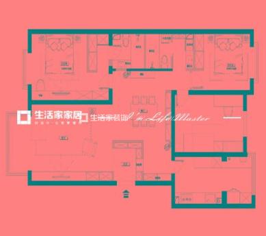 户型图保利茉莉公馆、北欧