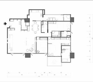 户型图新古典风格实景拍摄