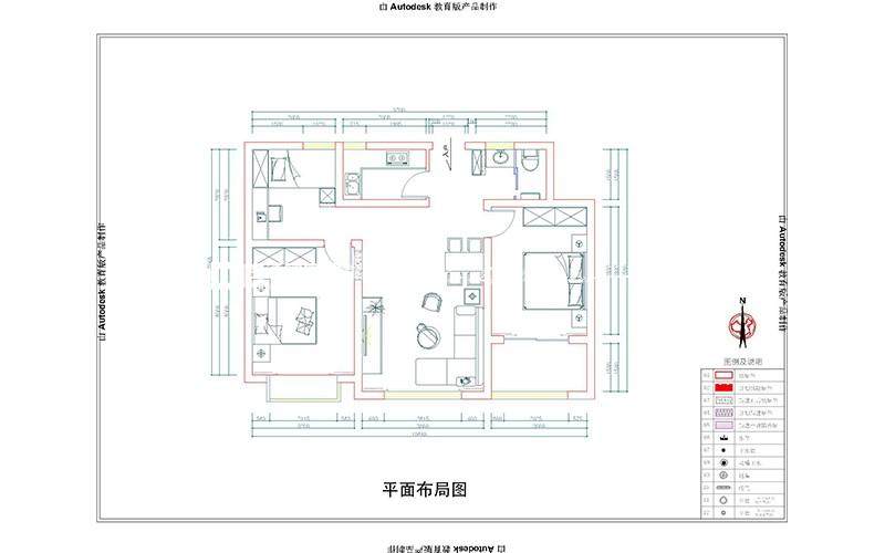 北欧户型图装修效果图