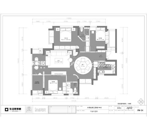 户型图欧式装修风格,100m²装修