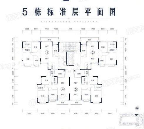 新中式户型图装修效果图