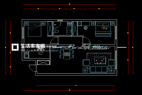 北欧户型图装修效果图