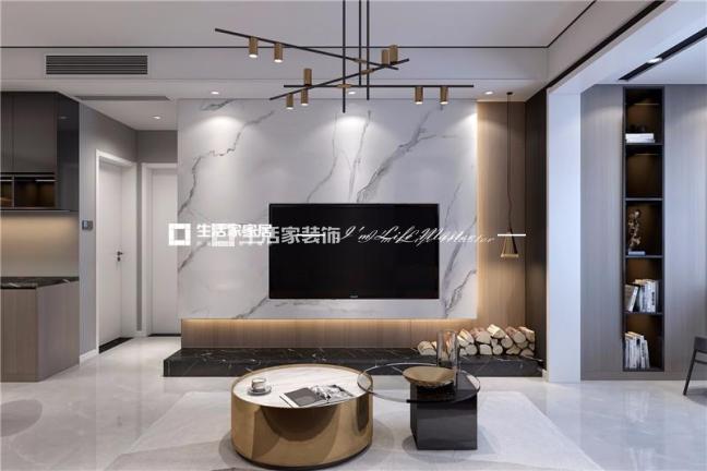 吊顶现代简约家装案例 现代简约家装样板间