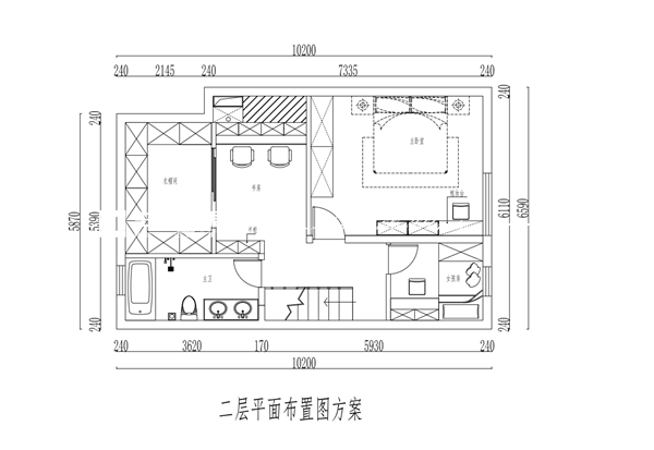 北歐戶(hù)型圖裝修效果圖