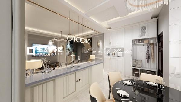 储物柜贵阳恒大中央公园-160平米-美式风格-车帅