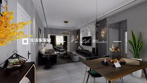 吊顶贵阳万科翡翠传奇-116平米-现代风格-车帅