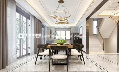 吊顶龙湖天琅   258平  新中式