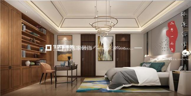 飘窗龙湖香缇景宸350新中式风格