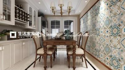 飘窗兰亭山水，美式风格