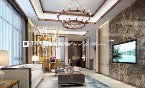 飘窗龙河家园142平新中式风格