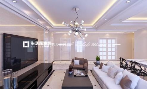 飘窗钻石湾160平现代风格家装案例