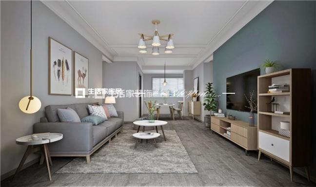电视墙美好时光100m²现代简约