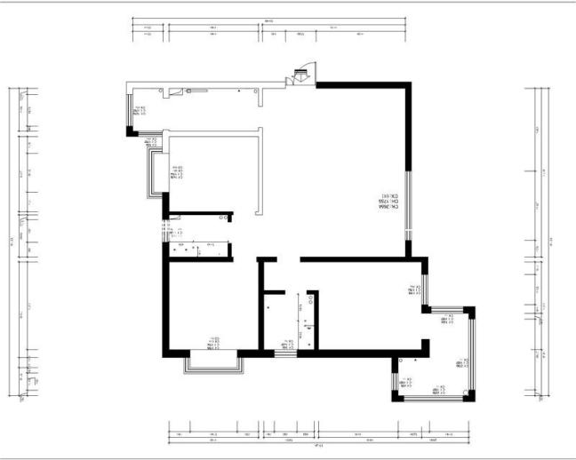 户型图中铁建国际城140新中式风格
