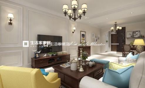 电视墙远洋荣域  63平  简欧风格  