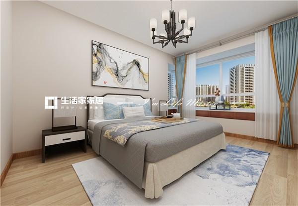 吊顶济南龙湖春江郦城 简约中式风格 三室两厅