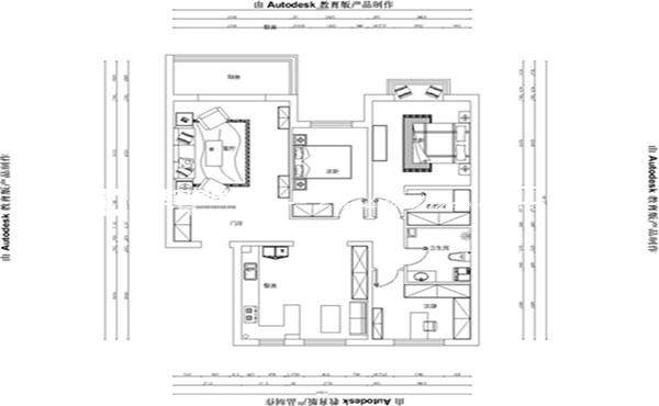 輕奢戶型圖裝修效果圖