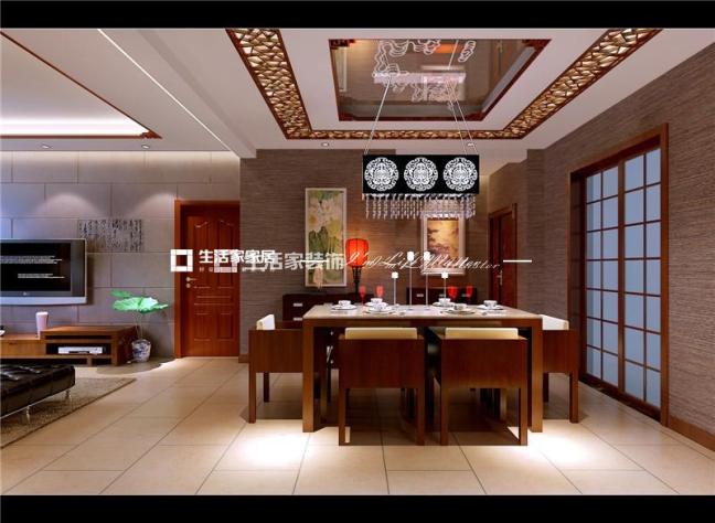 吊顶金泰新理城138平米新中式