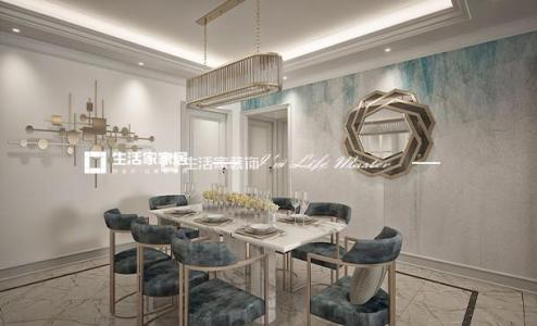 榻榻米万科翡翠公园  127平  美式轻奢风格