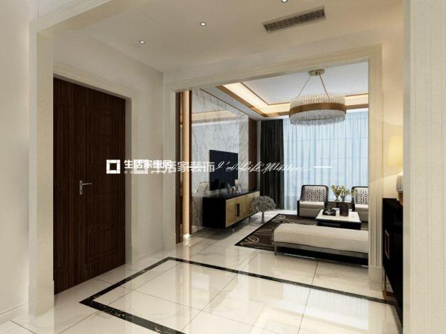 电视墙海韵华府，新中式