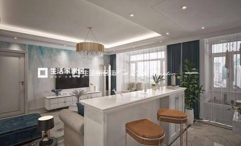 吊顶万科翡翠公园  127平  美式轻奢风格