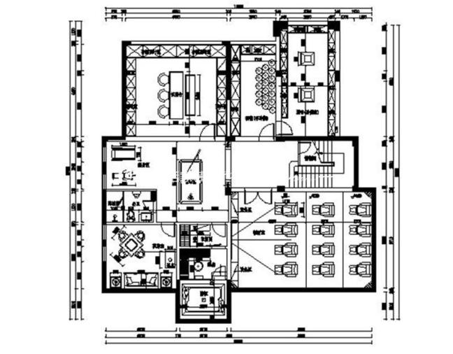户型图棕榈水岸400㎡现代