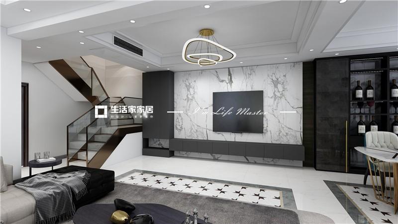 电视墙蓝光COCO香江户型图 蓝光COCO香江效果图 蓝光COCO香江装修设计
