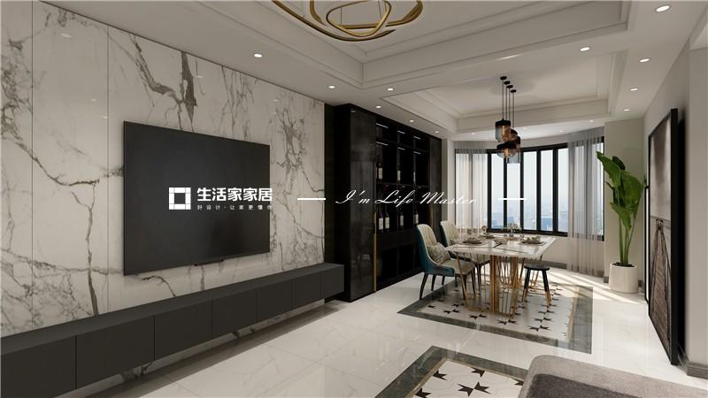 电视墙蓝光COCO香江户型图 蓝光COCO香江效果图 蓝光COCO香江装修设计