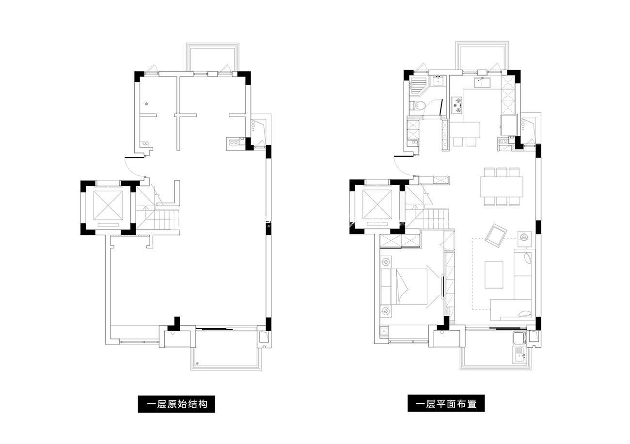 现代户型图装修效果图