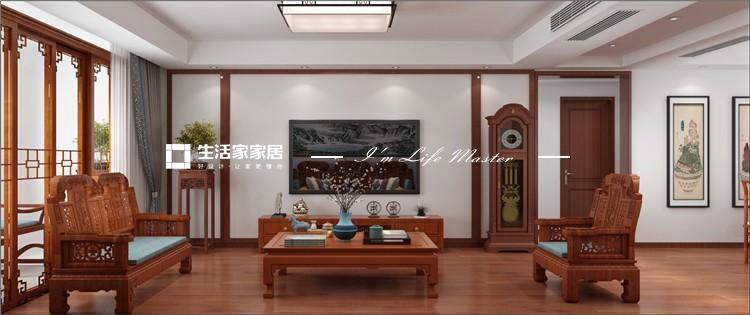 榻榻米济南鼎秀家园 三室两厅 中式风格