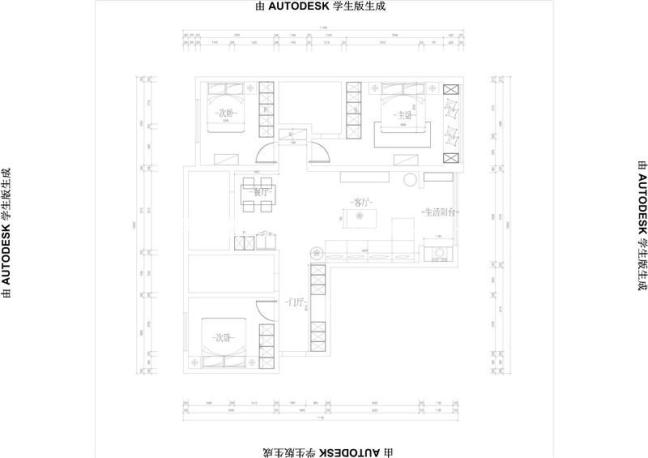 户型图万科润园110北欧