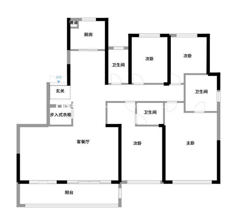 美式户型图装修效果图