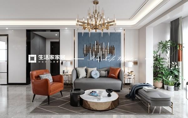 飘窗贵阳万科公园-126㎡-现代轻奢风格-常艺泷