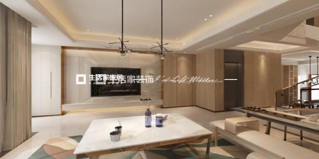 吊顶中海寰宇天下别墅 383m² 现代简约风格