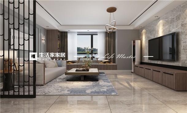 飘窗卢浮宫馆 92平 现代简约