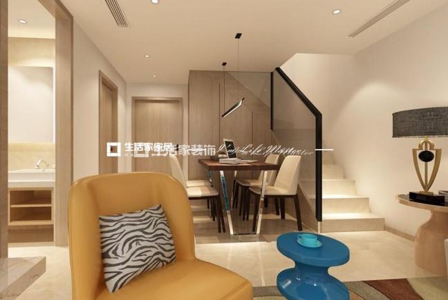 飘窗融信后海104m²现代简约风格 复式