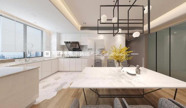 电视墙泰禾金樽府102m²现代简约风格