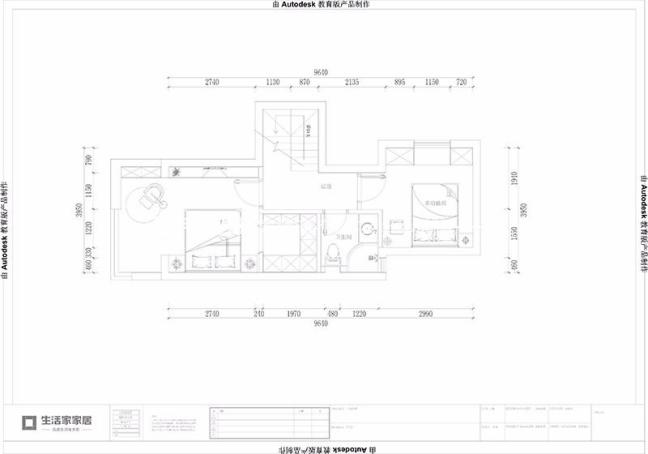 户型图世茂璀璨天城95m²美式轻奢风格 复式 